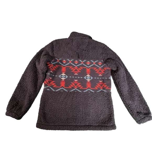 Outback Trading Abigail Henley Fleece Pullover Jacket Small Sherpa Aztec Cozy - Picture 9 of 12